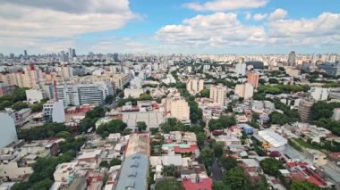 Buenos Aires ufuk çizgisi kuş bakışı.