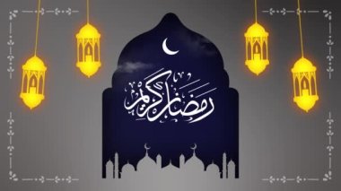 Ramazan Kareem hareket tasarım animasyonunu selamlıyor. V4