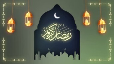 Ramazan Kareem hareket tasarım animasyonunu selamlıyor. V8