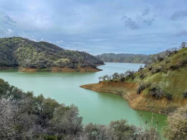 Winter views of Lake Berreyessa, Napa County, California.