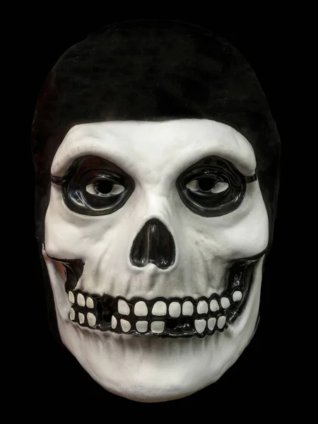 Skeleton Skull Face Mask Isolated on Black Background