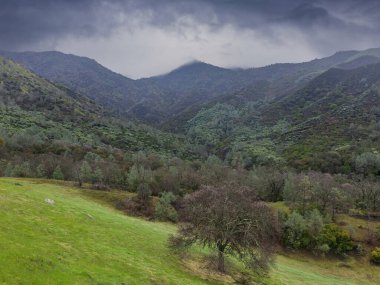 Donner Canyon and Mount Olympia before a Storm. Mt Diablo State Park, Contra Costa County, California. clipart