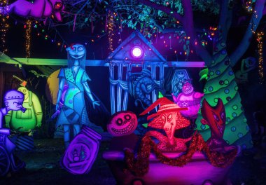 Noel Öncesi Kâbus Figürleri Xmas Gecesi Dekorasyonu.