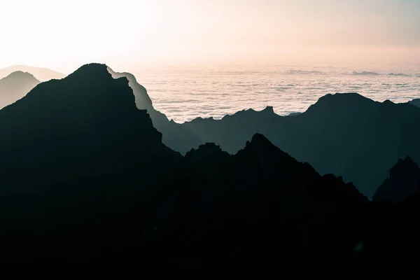 Pico Arieiro Terceiro Pico Mais Alto Ilha Madeira Dos Pontos — Fotografia de Stock