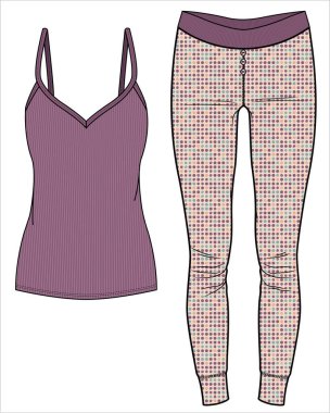 Yırtık dişler ve pürüzsüz pijamalar Düzenlenebilir VECTOR FİLMİNdeki Kadınlar ve Genç Kızlar