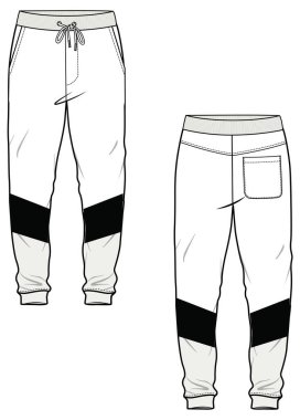 Erkekler ve oğlanlar yan lastikli spor ayakkabıları giyer. FİRYON SKETÇİCİ VECTOR