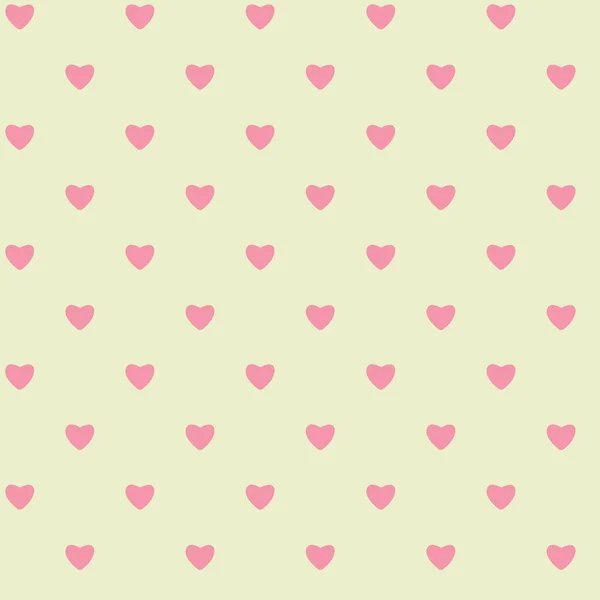 Pink Corazón Patrón Color Seamless — Vector de stock