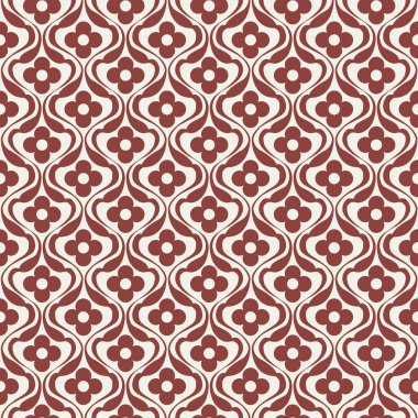 RETRO STENCIL FLORAL GERÇEK PATTERN