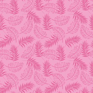 Tropik palmiye yaprakları pürüzsüz