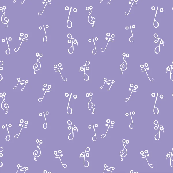 Music Beats Nodes Notes Seamless Print Pattern — Stock Vector