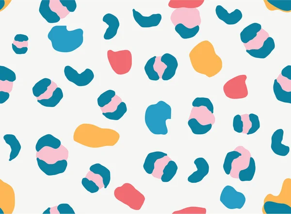 Colorful Doodle Animal Skin Toddler Wear Girls Beach Wear — Stock Vector