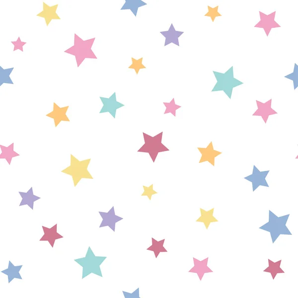 Colorful Carnival Stars Seamless Pattern — Stock Vector