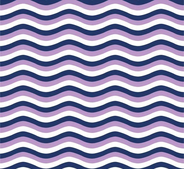 Colorful Waves Seamless Retro Pattern — Stock Vector