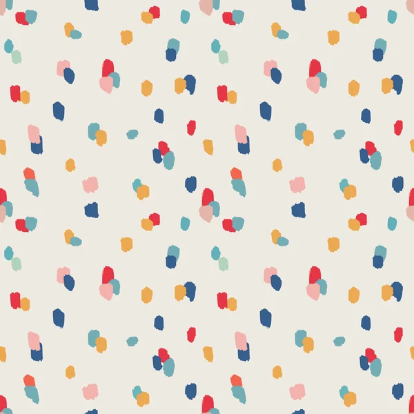 Colorful Doodle Confetti Seamless Pattern Editable Vector File — Stock Vector