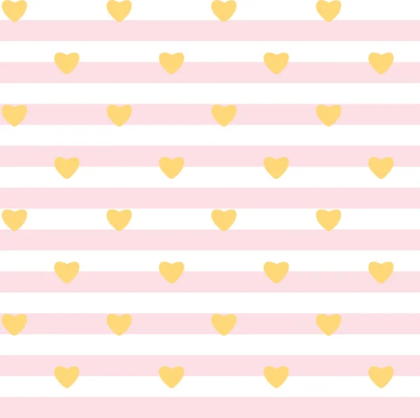可编导Vector滤波器中的Heart Stripe Seamless Pattern — 图库矢量图片