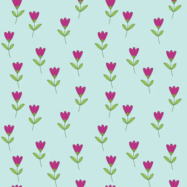 可编导Vector File中的Tulip Trendy Seamless Pattern — 图库矢量图片