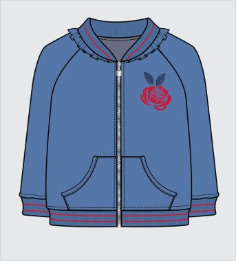 KIZLAR İÇİN ZİPLERİ İÇİN SÜZERİ