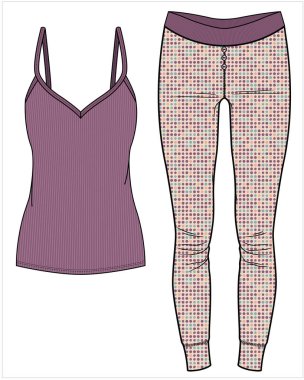 Yırtık dişler ve pürüzsüz pijamalar Düzenlenebilir VECTOR FİLMİNdeki Kadınlar ve Genç Kızlar