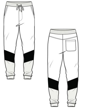 jogger pantolon vektör tasarım şablonu. 
