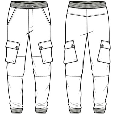 jogger pantolon vektör tasarım şablonu. 