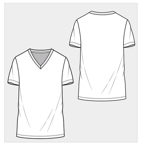 Modèle Shirt Blanc Modèle Vectoriel — Image vectorielle