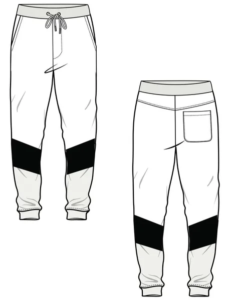 Pantalone Jogger Modello Design Vettoriale — Vettoriale Stock