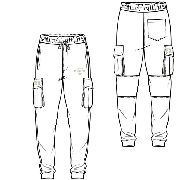 jogger pantolon vektör tasarım şablonu. 