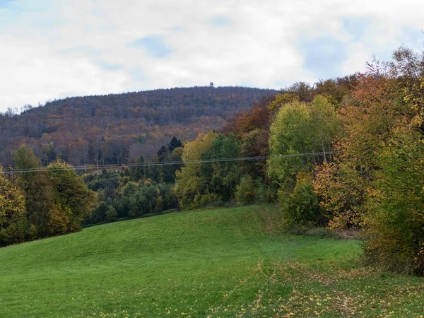Schöne Kolofrul Herbstliche Natur Einer Tschechischen Landschaft Und Wald — Stockfoto