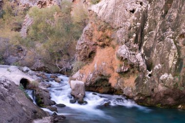 Hırvatistan 'daki güzel doğal Krka Nehri Ulusal Parkı