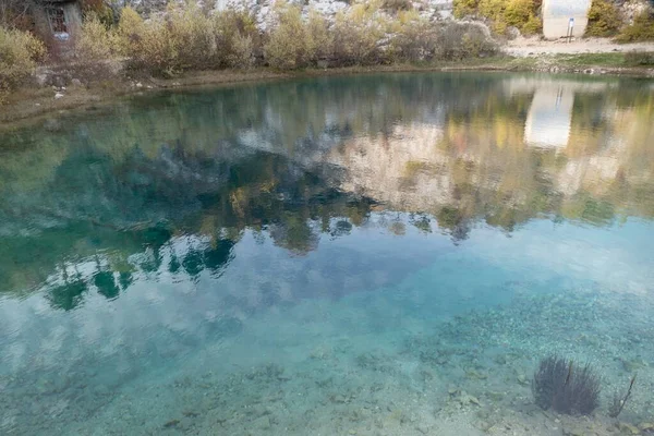 Reines Wasser Izvir Cetine Beginn Des Flusses Kroatien — Stockfoto