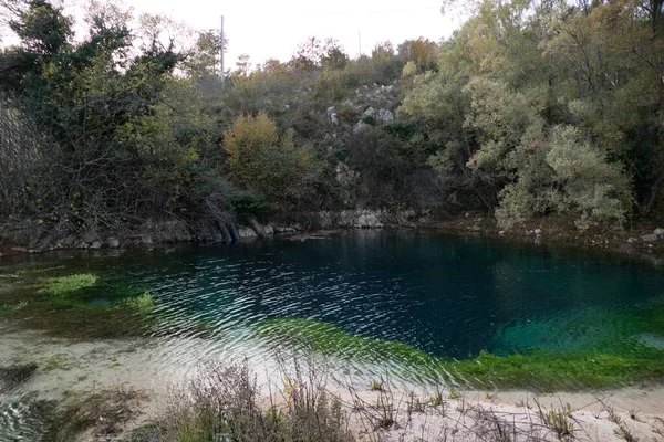 Reines Wasser Izvir Cetine Beginn Des Flusses Kroatien — Stockfoto