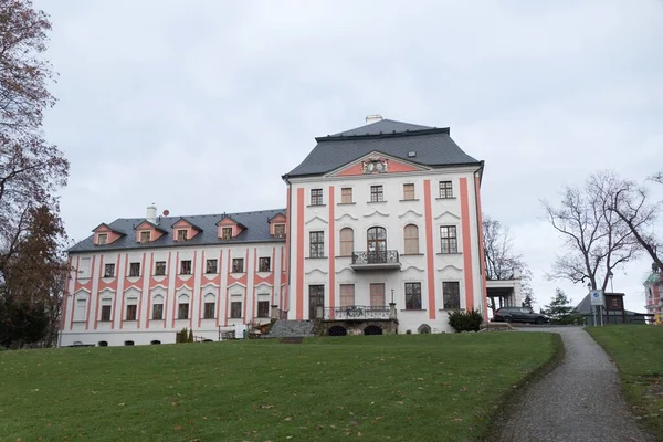 Ancien Château Silesien Morave Historique Avec Jardin — Photo