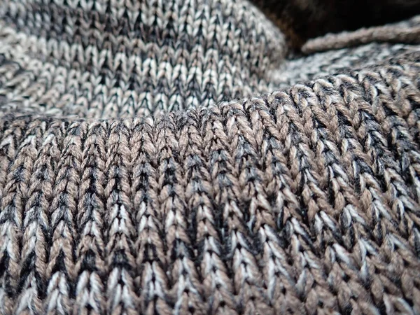 detail of texture of a knitted sweater