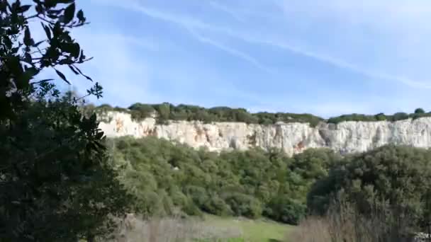 Sport Climbing Cliff Sardinia — Video Stock
