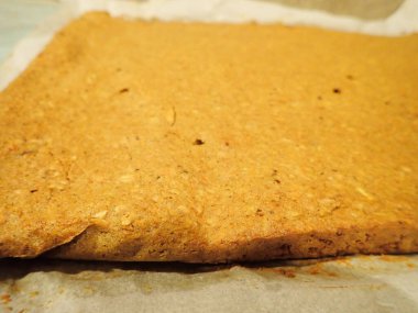 homemade cooking of a carrot cake in kitchen