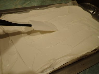 homemade cooking of a carrot cake in kitchen