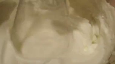 egg white batter in a bowl in kitchen