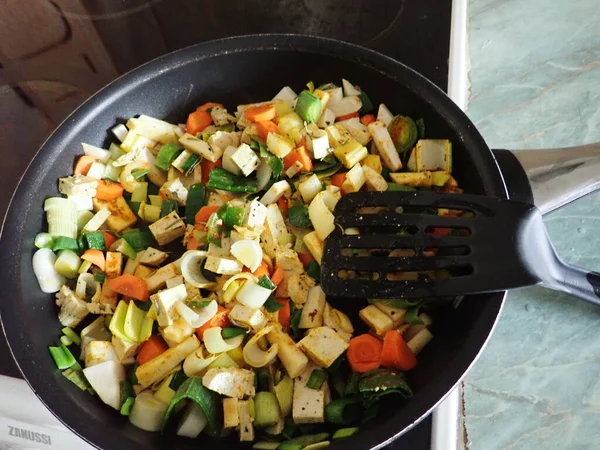 Domácí Příprava Čerstvého Kari Kuchyni — Stock fotografie