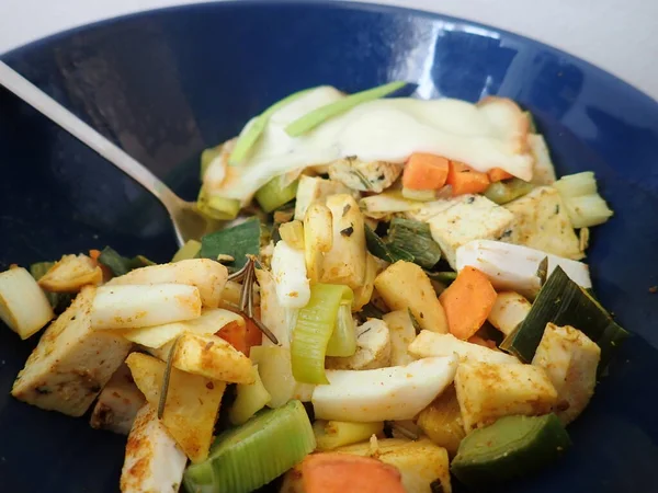 Chutný Čerstvý Zdravý Zeleninový Salát Dietu — Stock fotografie