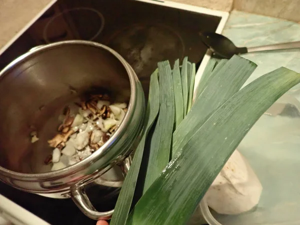 Домашнє Приготування Свіжого Овочевого Каррі Кухні — стокове фото