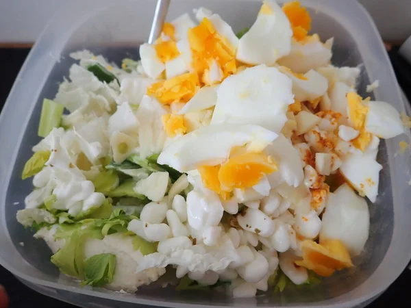 Savoureuse Salade Légumes Frais Sains Pour Alimentation — Photo
