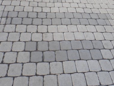 Sokak beton kaldırım döşeme deseninin ayrıntıları