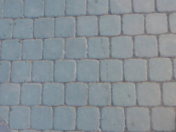 Detalhe Padrão Azulejos Rua Concreto Calhau — Fotografia de Stock