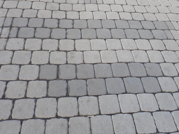 Detail Dari Pola Batu Bata Jalan Beton — Stok Foto