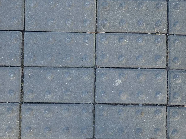 Detalhe Padrão Azulejos Rua Concreto Calhau — Fotografia de Stock