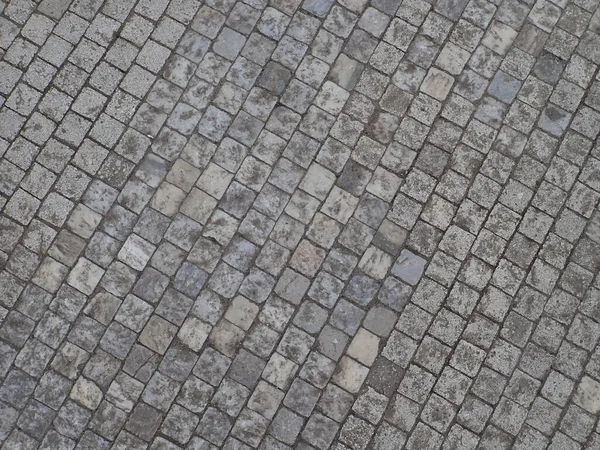 街道混凝土卵石瓦片图案的细节 — 图库照片