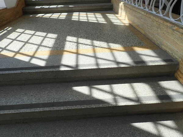 Детали Света Тени Внутренней Лестнице — стоковое фото