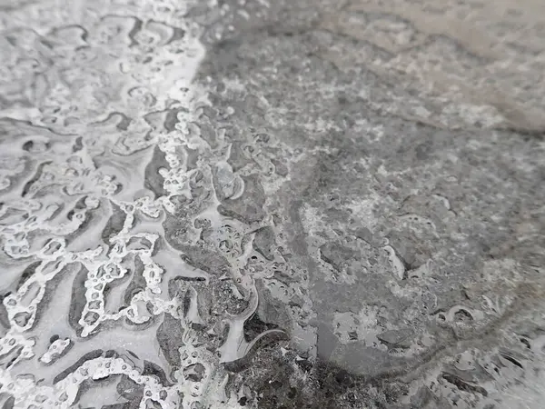 Detalhe Gotas Água Respingo Uma Superfície Molhada — Fotografia de Stock
