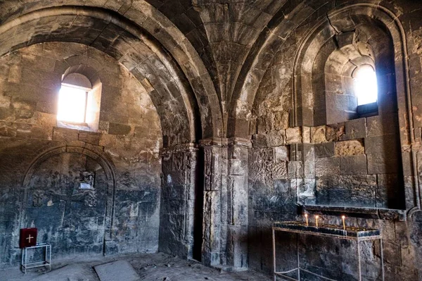 Mosteiro Famoso Noravank Gorde Bonito Armenia Imagem De Stock