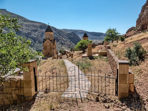 Biara Noravank Yang Terkenal Sebuah Jurang Yang Indah Armenia Stok Foto Bebas Royalti